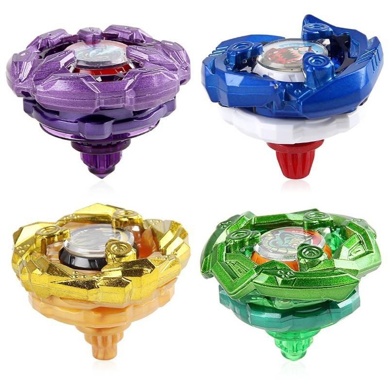 Vibrant Red Alloy Spinning Top Toy Single Pack Non-electric Battle Gyro For Kids