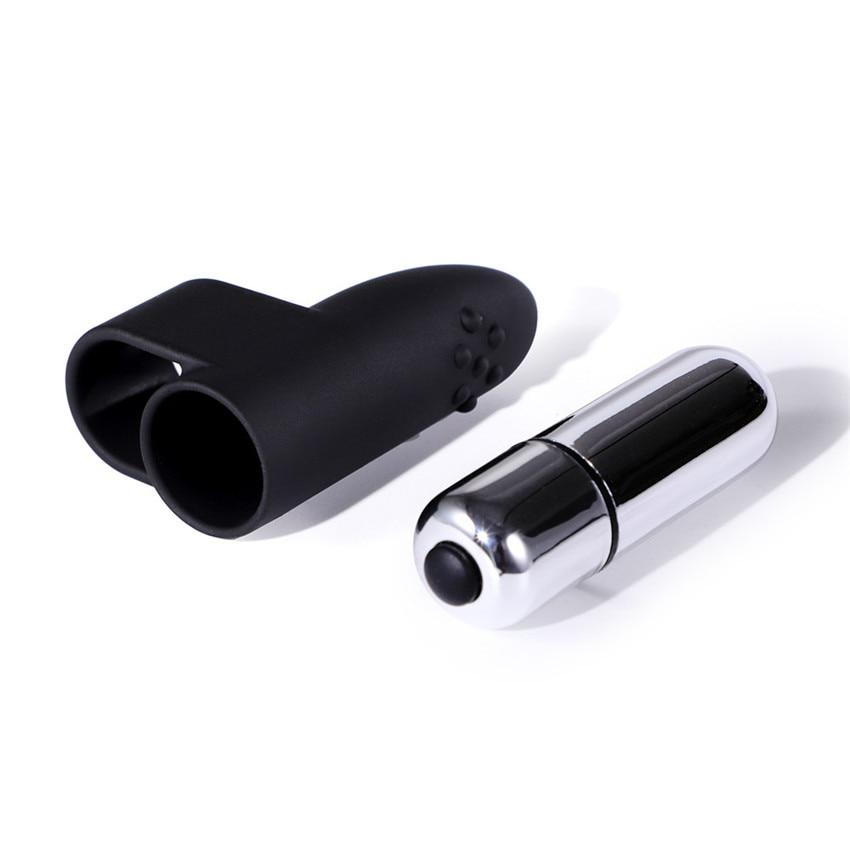 Finger Sleeve Vibrator Strong Vibrating Vagina Clitoris G Point Waterproof Vibrator Adult Stimulator
