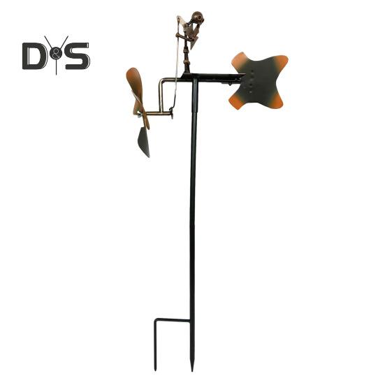 

Металлический гитарист, ветряная мельница, ручная работа, ветряная мельница, кинетическая фигурка гитариста, работающая на ветру, стимпанк, декор для двора, сада, патио A