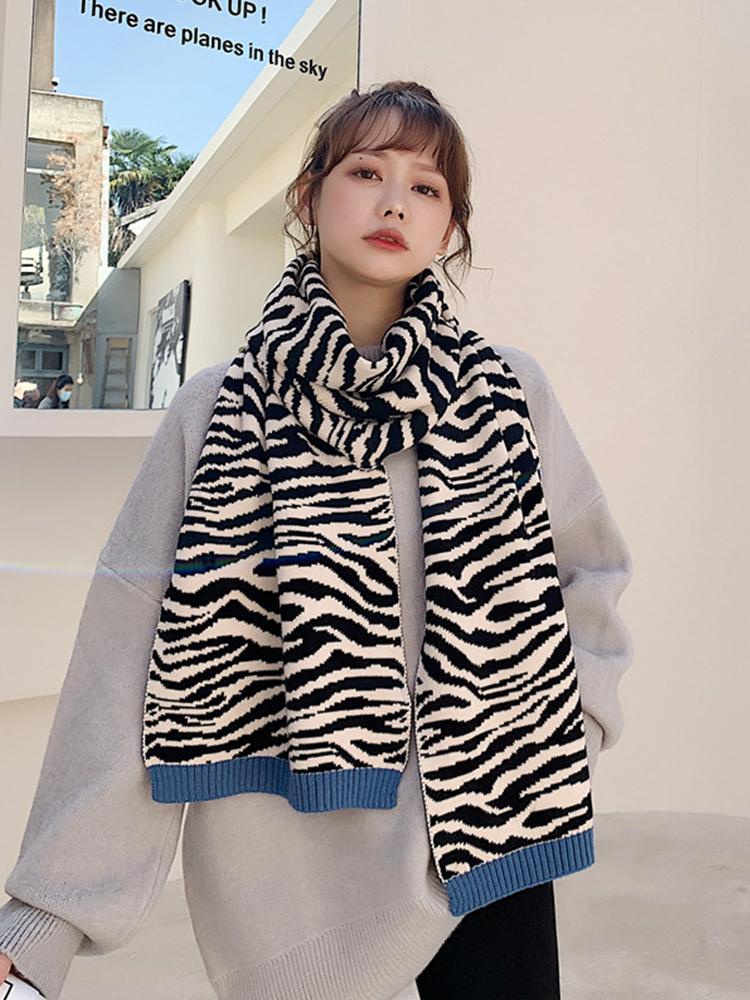 Imitation Cashmere Women Scarf Autumn Winter Stripe Scarve Pashmina Mujer Femme Foulard Bufanda Wrap Shawls Echarpe Hiver Pareo