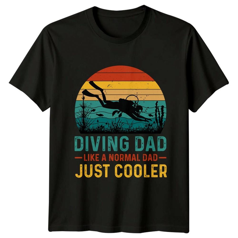 Diving Dad Like A Normal Unisexs TShirt Scuba Diving Fathers Day Gift For Him