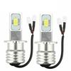 2pcs H3 High Power Super White Led Headlight Kit 100w 10000lm Fog Drive Drl 6000k Bulb Low Power