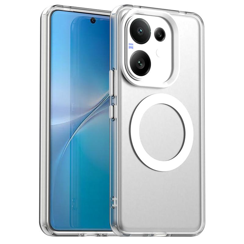 

Transparent Case For Vivo V60 Case For Vivo V60 5G Magnetic Adsorption Wireless Charge Back Cover For Vivo V60 Case 6.77 inch vivo V60 белый