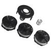 Tap & Go Grass Trimmer Spool Set 1 6MM Line Fits DUR181Z DUR181 and Others Includes 3 Spools and 1 Cover for Easy Use