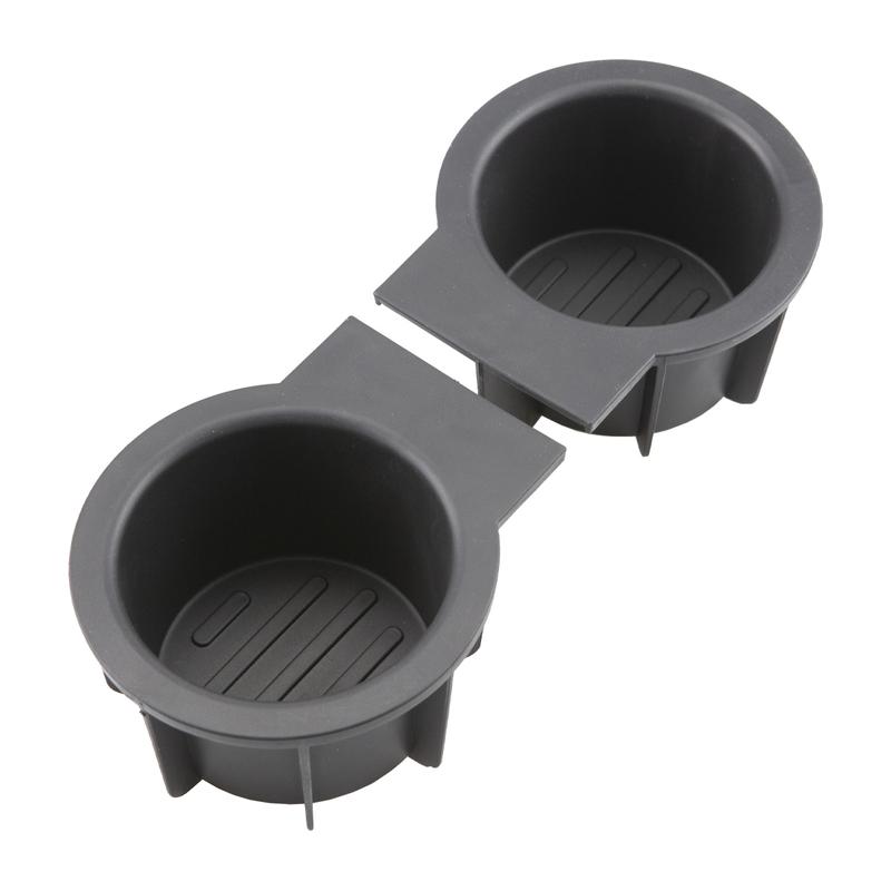 1Pair Center Console Cup Holder erts for Ford F150 with Flow Through Console 2004-2008/Expedition 2003-2006