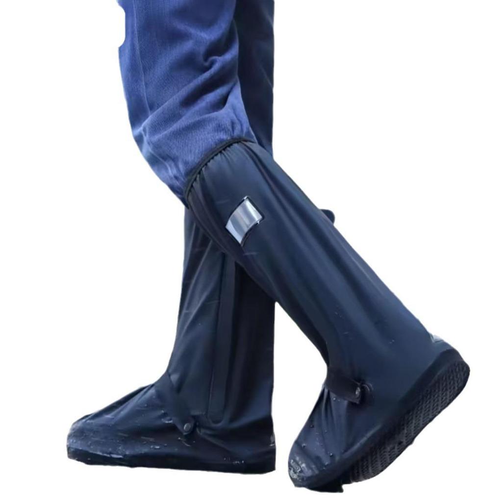 Waterproof Non-Slip High-Top Rain & Snow Shoe Covers for Outdoor Cycling - Unisex, Wear-Resistant, Sandproof, Thickened