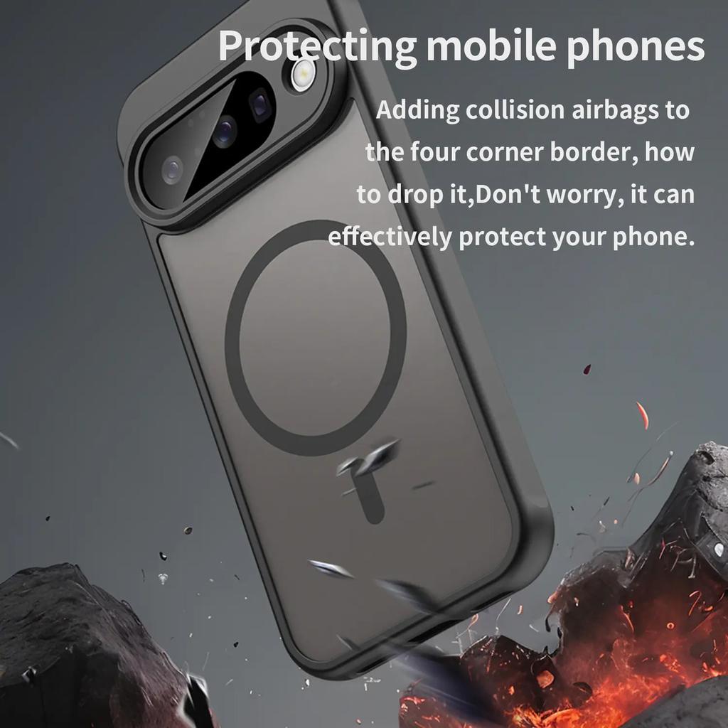 Phone Case For Google Pixel 10,strong Magnetic Shockproof Hybrid Phone Cover For Google Pixel 10