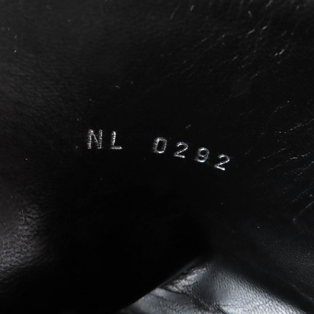 LOUIS VUITTON Ankle boots Monogram Studs Side Zip Black brown leather Women 36 Used