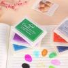 1pcs/pack Large Solid Color Inkpad: Creative Handbook Decoration Diy Basic Finger Stamp Accessories  Indonesian Utility