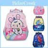 Adorable Cartoon Mermaid Princess Backpack For Kids With Cute Animal Prints