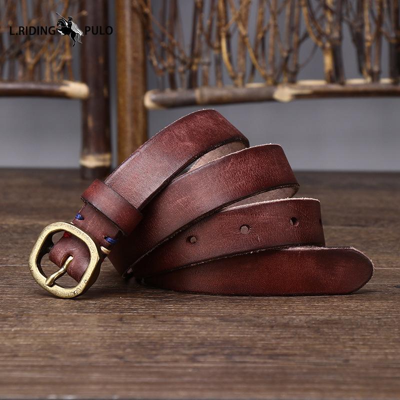 

Ретро Тонкий Ремень для Женщин Декоративный Натуральная Кожа Верхний Слой Чистая Коровья Кожа Пряжка-Иголка Модный Тренд Корейский Стиль Универсальный Женский Узкий Ремень 105cm красный