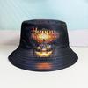 Halloween Creative New Bucket Hat Pumpkin Grimace Print Pot Hat Outdoor Double-sided Sun Hat