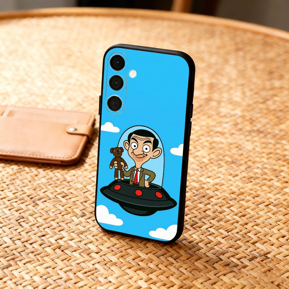 

1PC Classic M-Mr B-Bean Funny Phone Case For Samsung A73,72,71,53,52,51,22,91,80, Soft Black Cover Samsung a73 5g