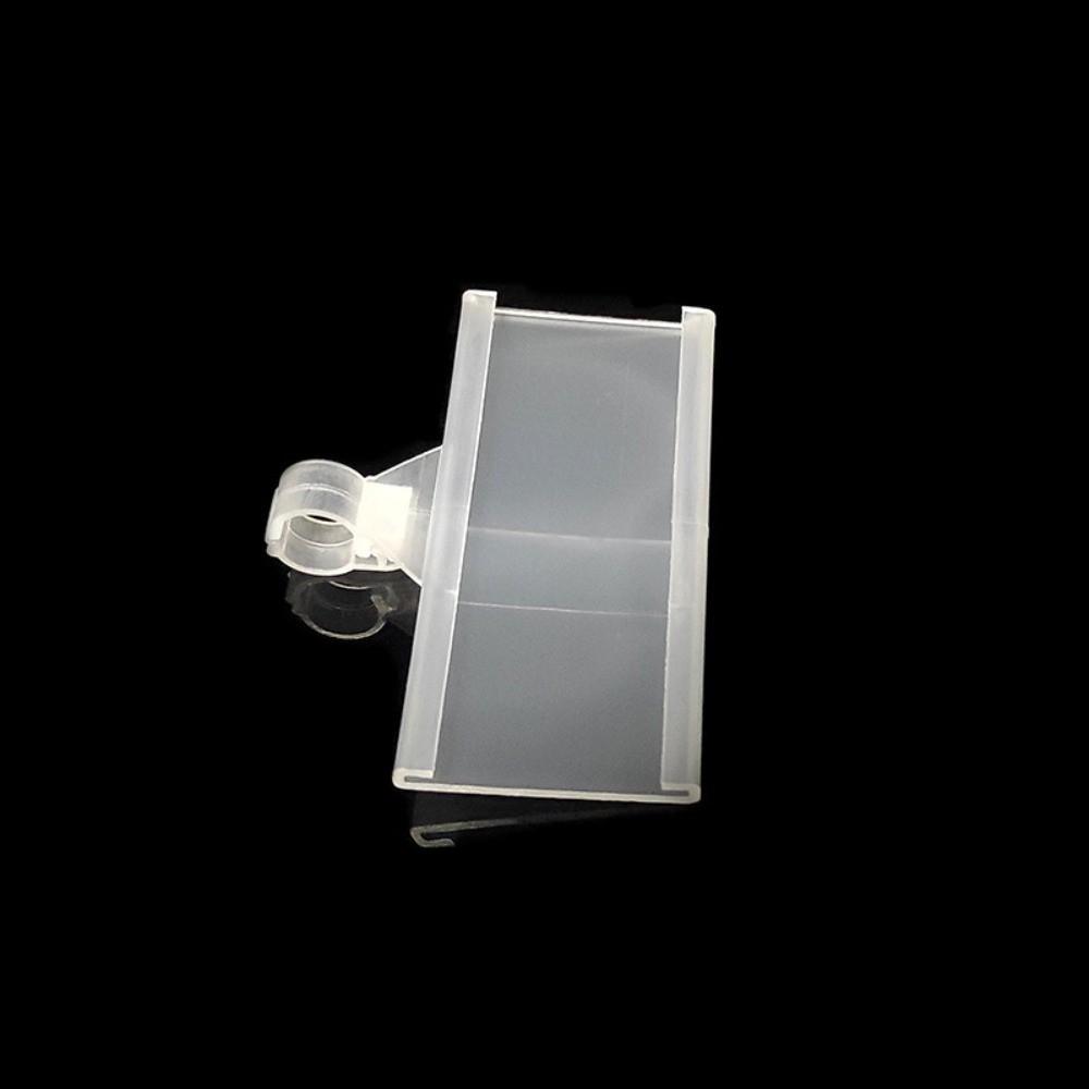 10Pcs Plastic Price Tag Holder Translucent Plastic Hang Tag Price Display Card  Wire Shelf