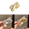 Luxury Geometric Diamondstudded Threelayer Cross Bracelet For Women