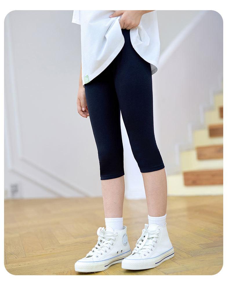 Girls' Slim Fit Modal Pants - Breathable, Casual, Versatile, Summer Wear for Small & Medium Girls