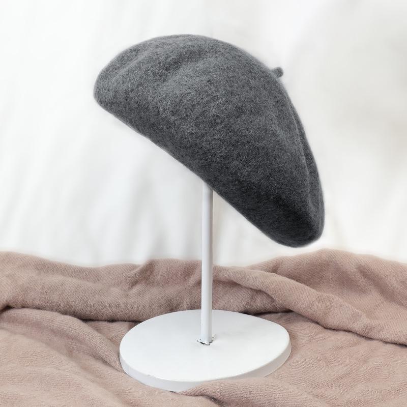 

Женская милая ветрозащитная вязаная шерстяная шапка в корейском стиле - Утепленная и теплая для осени/зимы (DMZ06) Adult One Size