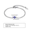Damen Türkei Böser Blick Armband Edelstahl Silber Farbe Kette Mode Blaues Auge Amulett Schmuck