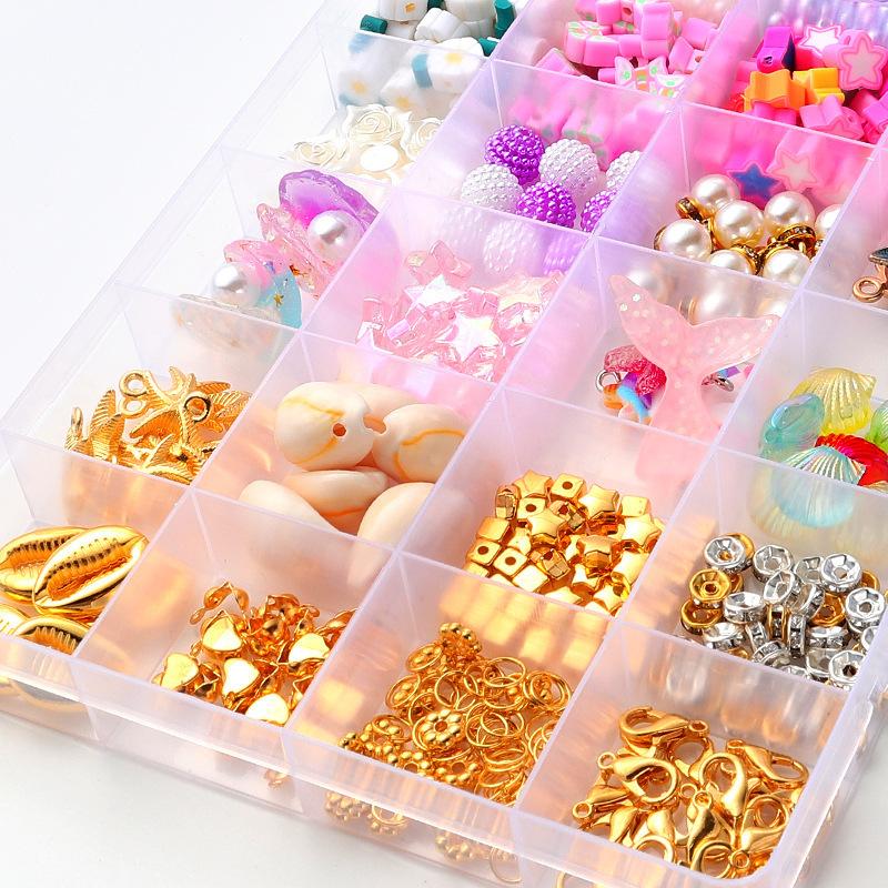 26 Siatka Abs Symphony Gradual Change Hole DIY Zestaw Pereł Bransoletka Naszyjnik Biżuteria Akcesoria