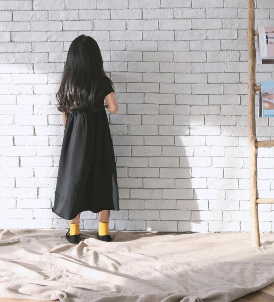 WUOWU Perfect for Memorial and Everyday and Winter Girls' Dress, Kids', Black, Services, Weddings, Funerals, Wear, Spring, Summer, Autumn,
