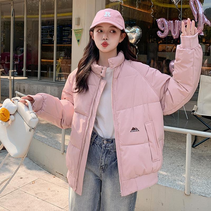 2025 winter new padded clothes women's thickened simple warm bread clothes are versatile and loose slimming jackets
