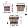 Thickened Plastic Barrel Flowerpot Round Garden Flower Pot Flower Bucket  Yard Decoration