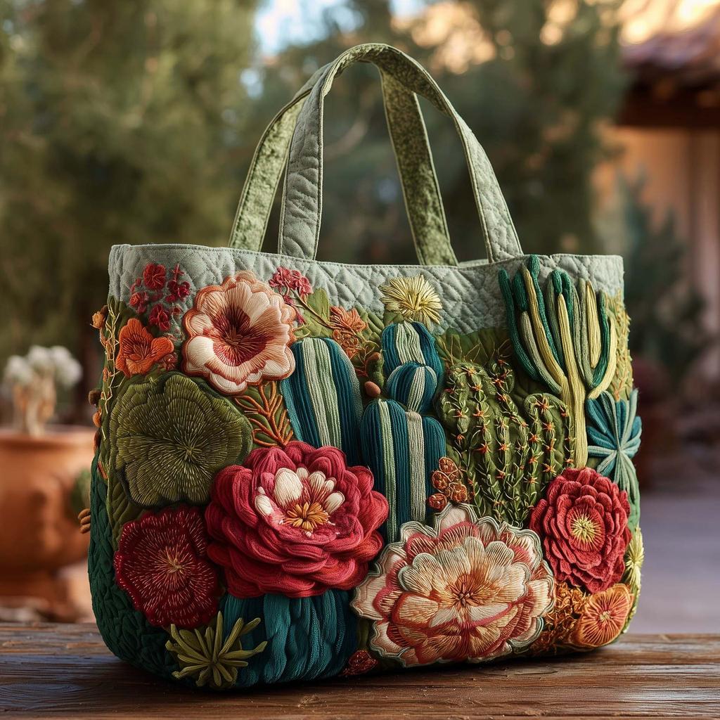 3D Printed Floral Canvas Tote Bag for Women, Casual Vintage Shoulder Shopping Bag, Durable Eco-Friendly Handbag