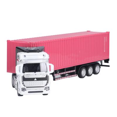Container Truck Model 1:48 Vivid Exquisite Beautiful Decorative Toy Ornament for Above 3 Years