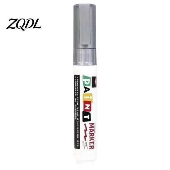 Plastic Surface Paint Pens 12 Colors Flat Tip Marker, Oil Based Broad Pen for Metal Tire Rubber Steel Glass Leather, Waterproof Quick Dry Touch