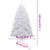Artificial Christmas Tree Foldable Snow Frosted 120 cm
