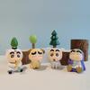 4 Stück/Set Crayon Shin Chan Anime Figur 6cm Q Version Kawaii Sammlerstück Modell Spielzeug Puppe Weihnachtsgeschenke für Kinder