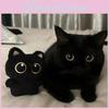 Cute Black Cat Plush Doll Keychain For Girls Gift With Soft Pp Cotton Material