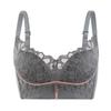 Lace Sexy Silk Underwear Women's Small Breasts Gather AB Cup Side Closed Breast No Steel Ring Adjustment Type Cover Upper Support Bra
