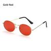 Vintage Oval Style Sunglasses Woman Metal Frame Retro Sun Glasses Male Female Clear Mirror Small Round Gafas De Sol Para Hombre