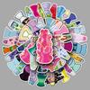 50 Colorful Waterproof Lava Lamp & Jellyfish Stickers for Journals, Books, and Phone Cases