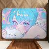 anime R-ReZero R-Rem Floor Mat Soft Flannel Floor Mat  Suitable for Entryways, Living Rooms, Bedrooms, and Bathrooms