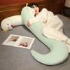 S-shaped Green Snake White Snake Doll Pillow for Girls Sleeping with Legs and Legs Pillow Side Sleeping with Big Backrest On The Bedside
