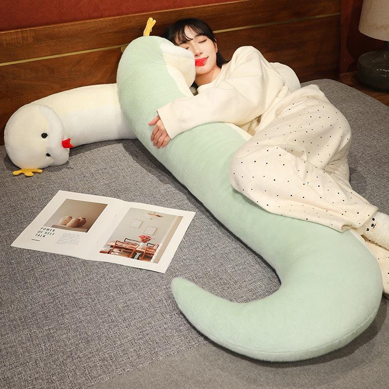 Writing A Notebook Unisex Green/White S-Shaped Snake Snake Doll Pillow For Girls Sleeping With Legs And Legs Pillow Side Sleeping With Big Backrest On The Bedside