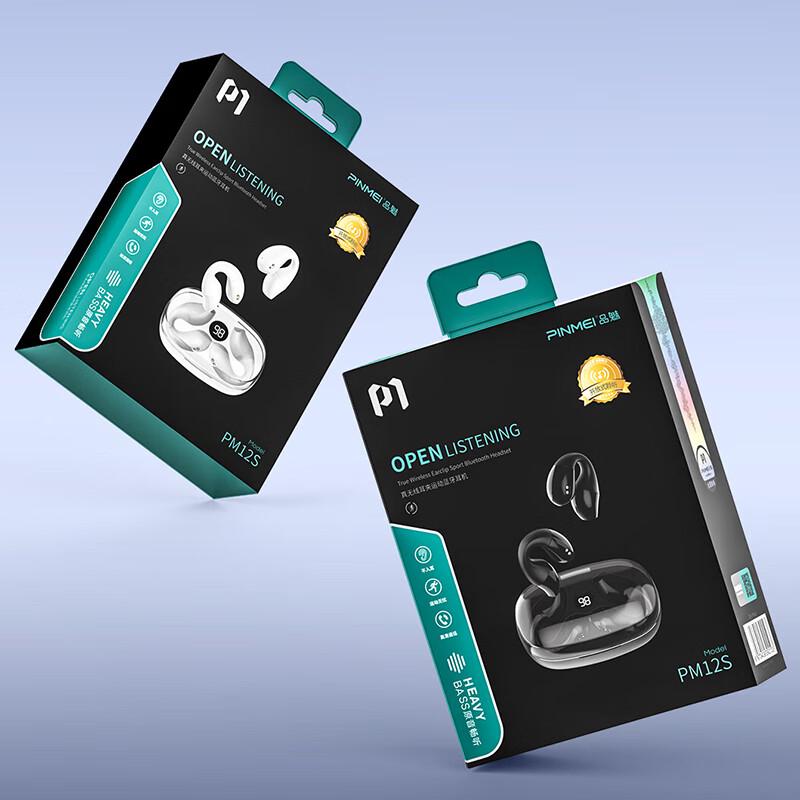 PINMEI True Wireless Ear Clip Sport Bluetooth Earbuds