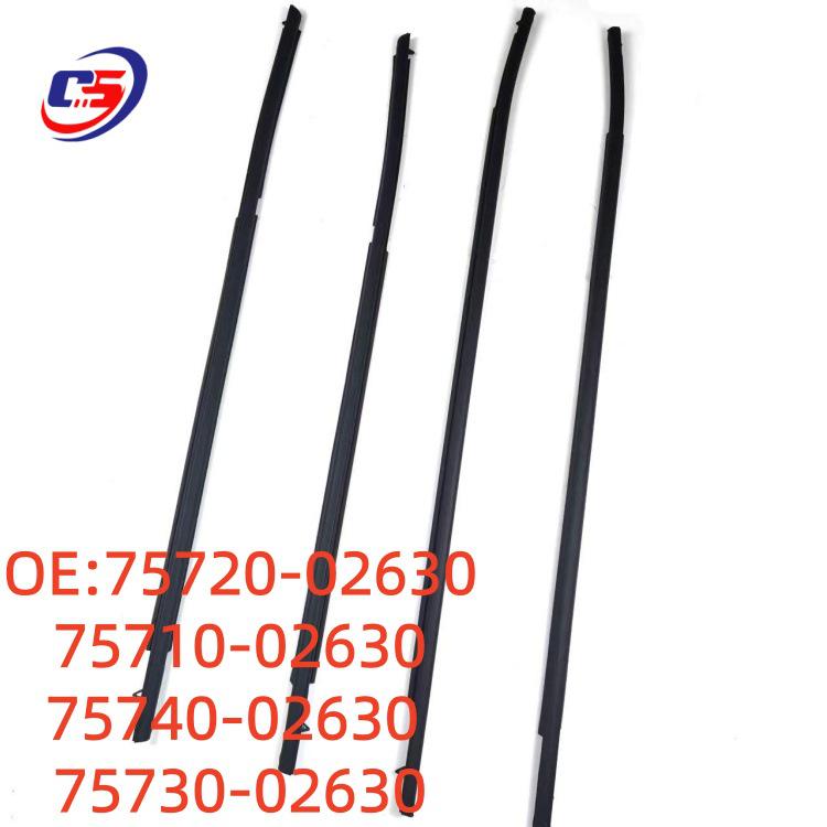 Exterior Door Weatherstrip 75710/75720/75730/75740-02630 for Toyota Corolla 75720-02630, 75710-02630, 75740-02630, 75730-02630