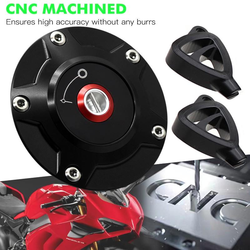 Quick Release Fuel Tank Cap Ducati Panigale V4 V2 899 959 1299 Streetfighter Aftermarket Upgrade