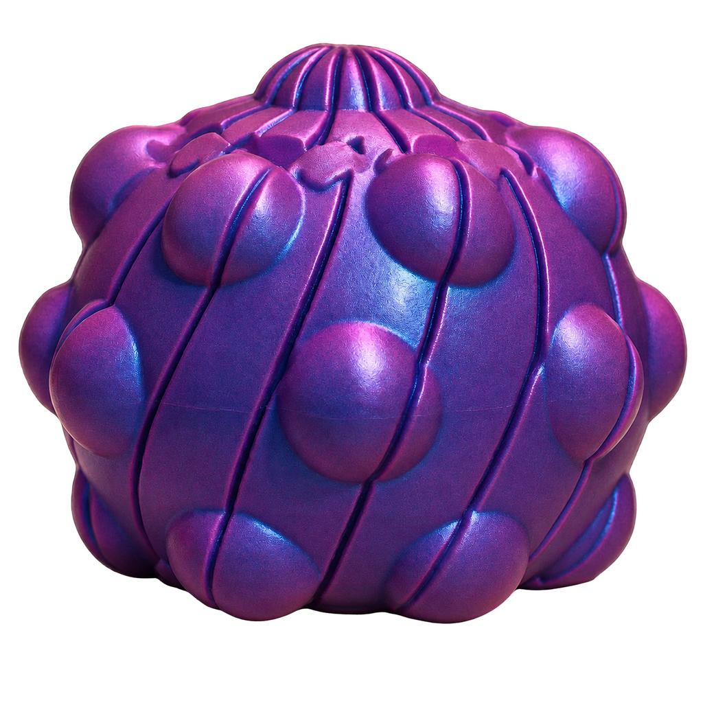 3D Printed Twisted Spiral Stress Relief Ball with Textured Surface and Ergonomic Design for Hand Therapy and Sensory Stimulation