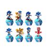 New Sonic Birthday Party Decoration Hedgehog Action Figure Party Paper Plate Knife Fork Paper Towel Cup Tablecloth Toy Kid Gifts