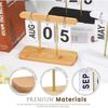 1Pcs Reusable Flip Calendar Desk Perpetual Calendar Minimalist Decorative Display Stand English Numeral Calendar Ornament