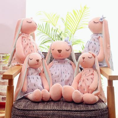 1/10Pcs35Cm Plush Rabbit Doll Cute Cartoon Plushies Throw Pillow Bunny Rabbit Stuffed Animal Toy