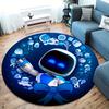 ASTRO BOT Runder Teppich, Teppich für Wohnzimmer Schlafzimmer Sofa Spielzimmer Dekoration, Rutschfeste Bodenmatte