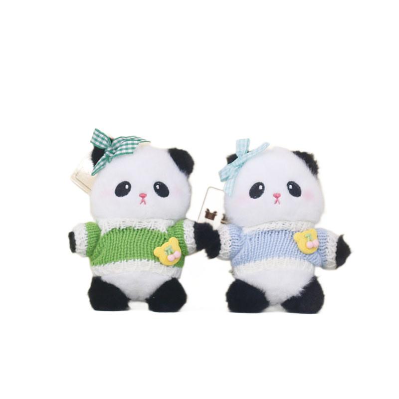 Plush Panda Keychain With Cotton Filling For Backpack Decor And Gift