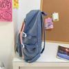 Simple Nylon Backpack Large Capacity Korean Color Book Bag Multifunction Breathable College Backpack School