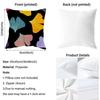 Ginkgo Leaves Printed Cushion Cover Reversible Plush Pillow Cover For Car Sofa Bedroom Decorative Gift Pillowcase