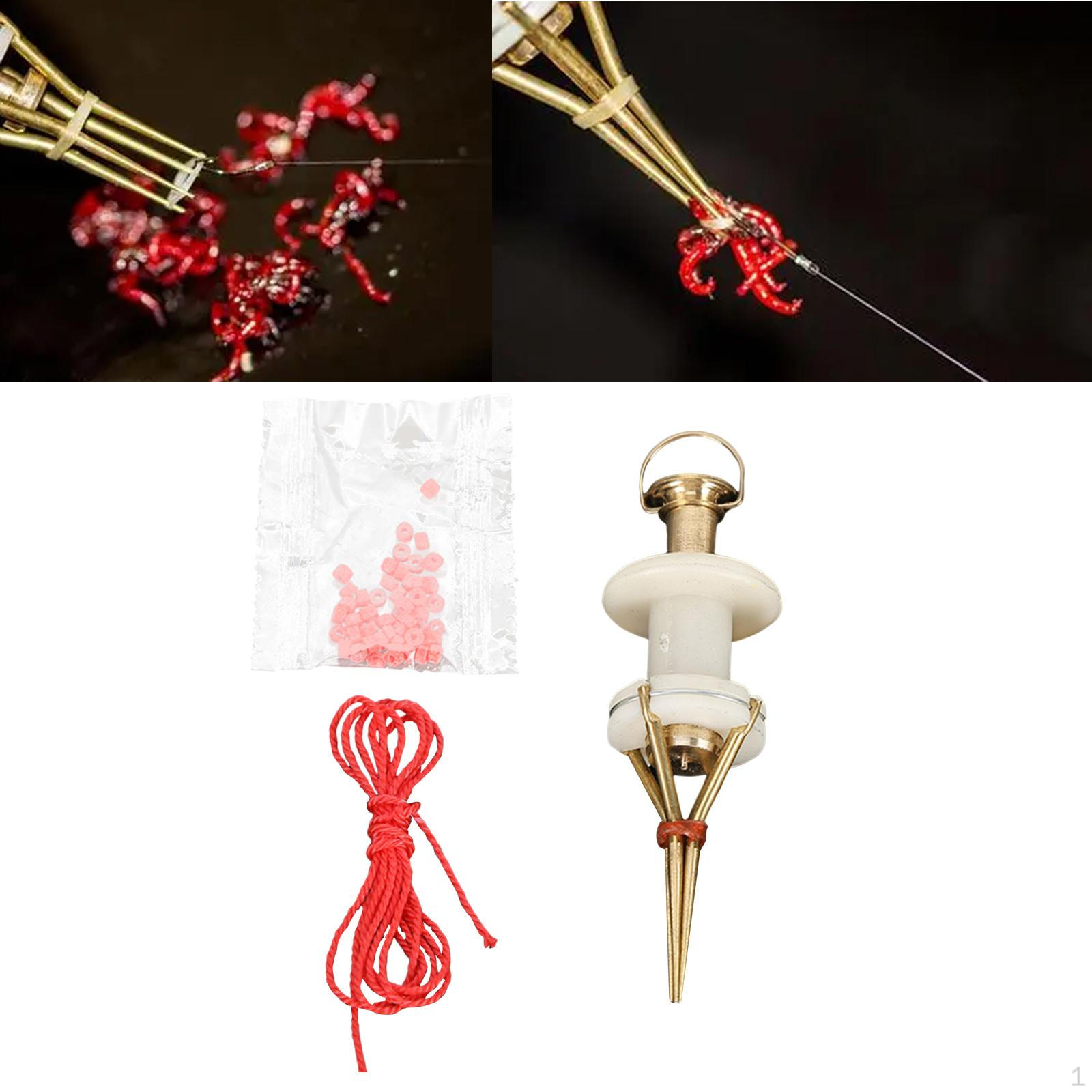 

Приманки с клипсами, рыболовные приманки, инструменты, портативный мотыль, дождевой червь Style A Brass Head